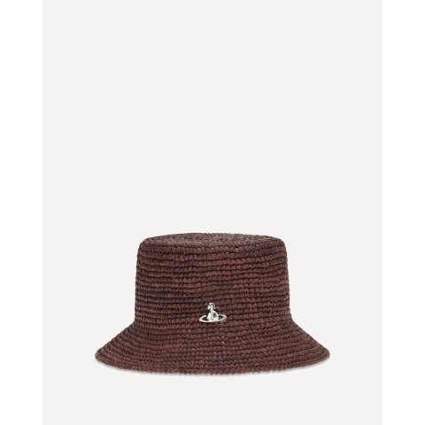 Vivienne WestwoodVIVIENNE WESTWOOD Orb Raffia Bucket Hat