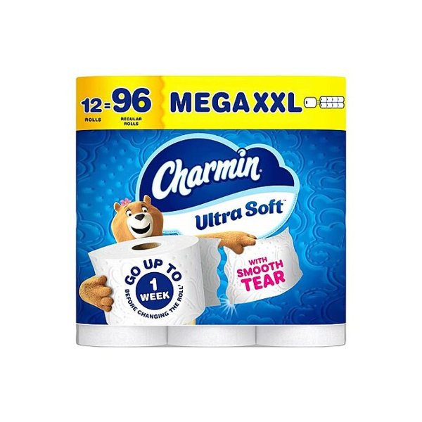Bounty 6-Count XL Paper Towels + Charmin 12-Count XXL Ultra Soft Toilet Paper