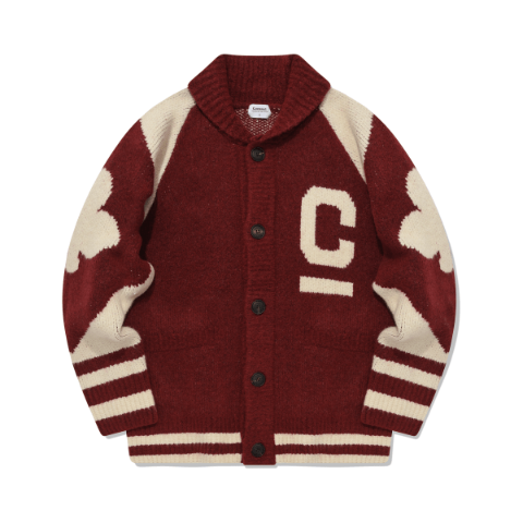 COVERNATC Logo Coichan Cardigan Red