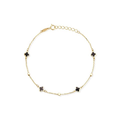 Ember Fine Jewelry 14K 四叶草手链