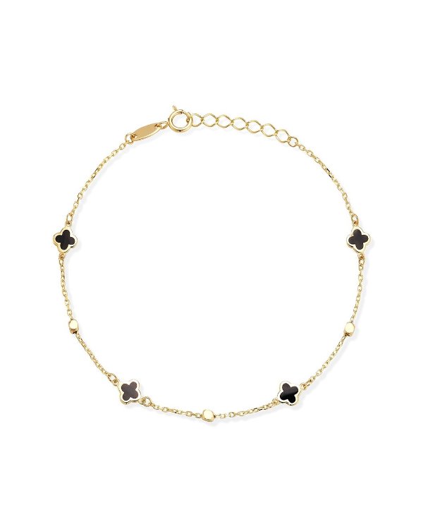 Ember Fine Jewelry 14K 四叶草手链