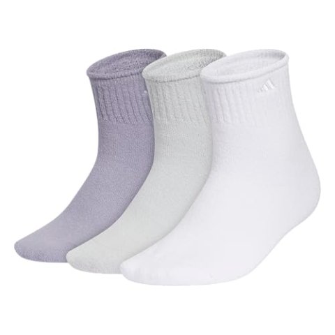 adidas 女士舒适棉袜 3双