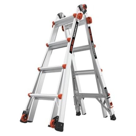 Little Giant MEGALITE+ Model 18 Aluminum Articulating Ladder 300 lb Type 1A