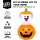 Joiedomi 5 FT Halloween Inflatable Ghost in Pumpkin with LED Lights Outdoor Yard Decoration