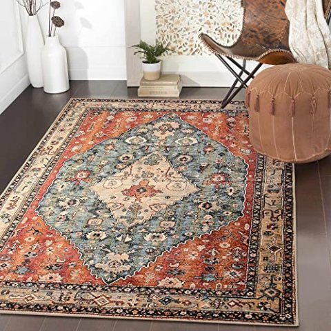 Lahome Felice Boho 部落风可机洗地毯 3x5英尺