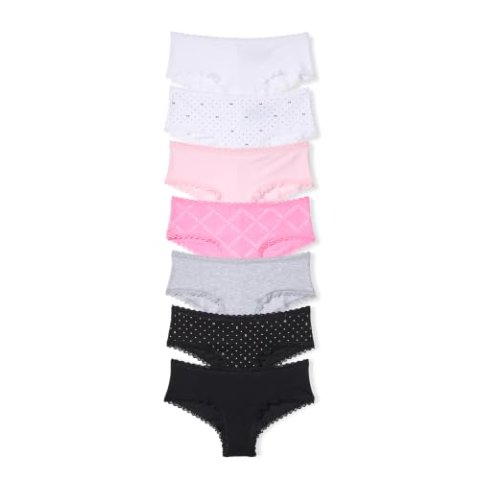 Victoria's Secret 女士蕾丝棉质中腰内裤 S码 组合装