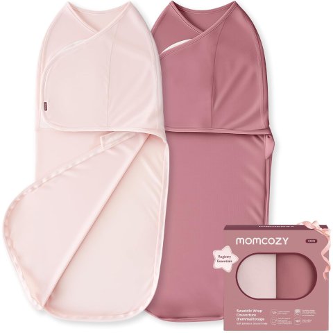 Momcozy Swaddles for Newborns Quiet Fastener Swaddle Blanket 0-3 Months