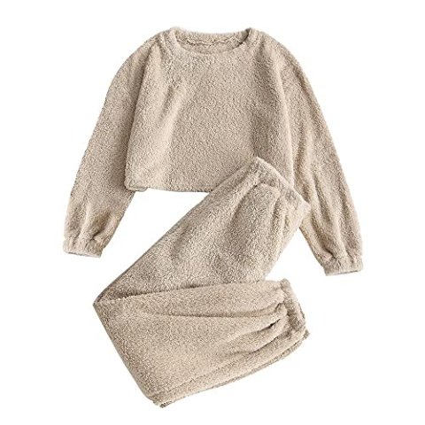 ZAFUL 女士长袖绒毛家居服套装