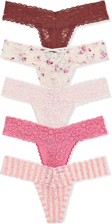 Victoria's Secret Lacie 蕾丝丁字内裤 多件装