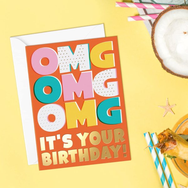 Sweetzer & Orange Sweetzer & Orange Happy Birthday Card Assortment Box Set of 20 with Envelopes