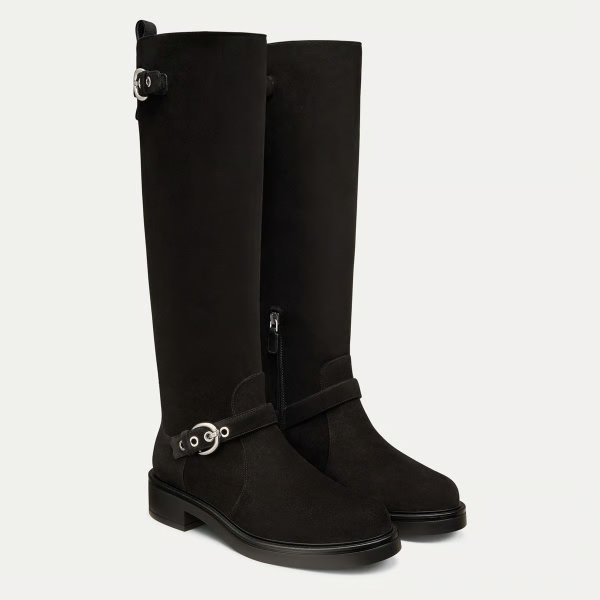Chrystie Knee-High Moto Boot