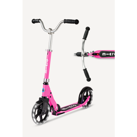 MicroCruiser LED Foldable Scooter 200mm Light-Up Wheels