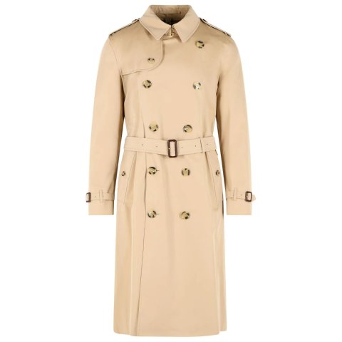 Kensington Check-Lined Cotton Trench Coat