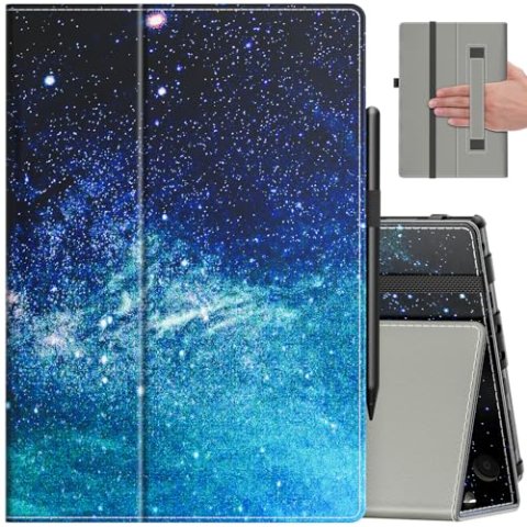 VORI Case for Kindle Fire HD 10 (13th/11th Gen, 10.1") Slim Stand Folio with Auto Wake/Sleep, Hand Strap