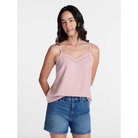 Time and TruEmbroidered Cami XS-XXXL