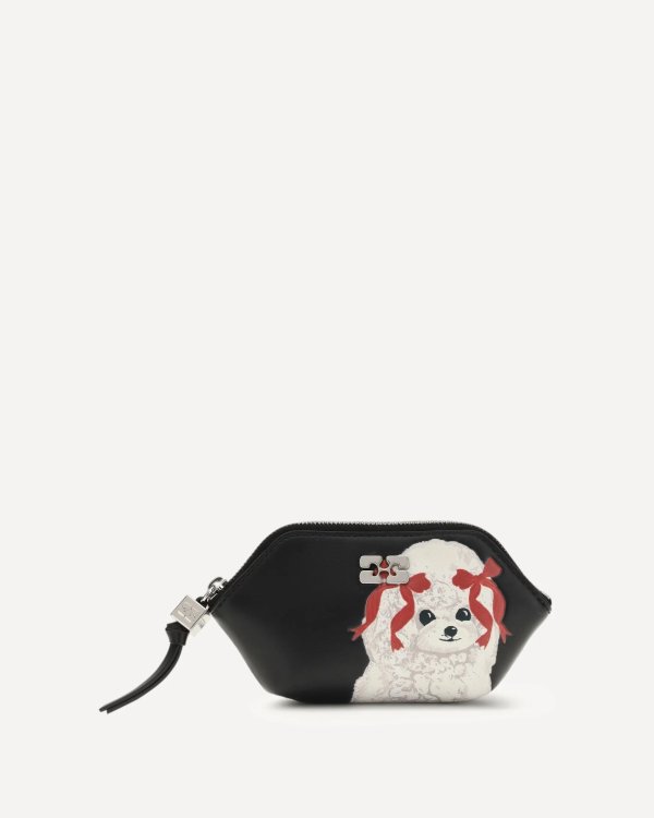 GANNI Bou Coin Purse Poodle Shape