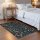 Lahome Washable Botanical Insect Area Rug 3x5 Non-Slip Low Pile Faux Wool
