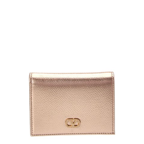 VLogo Signature Leather Card Case