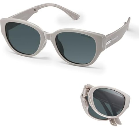 BENEUNDER Women's Polarized Folding Sunglasses UV400 Lightweight Retro Designer