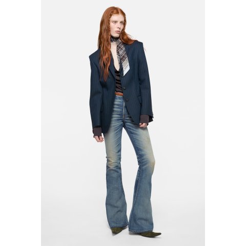 Acne Studios2025F Streams Women s Fitted Jeans High Waist Skinny Bootcut