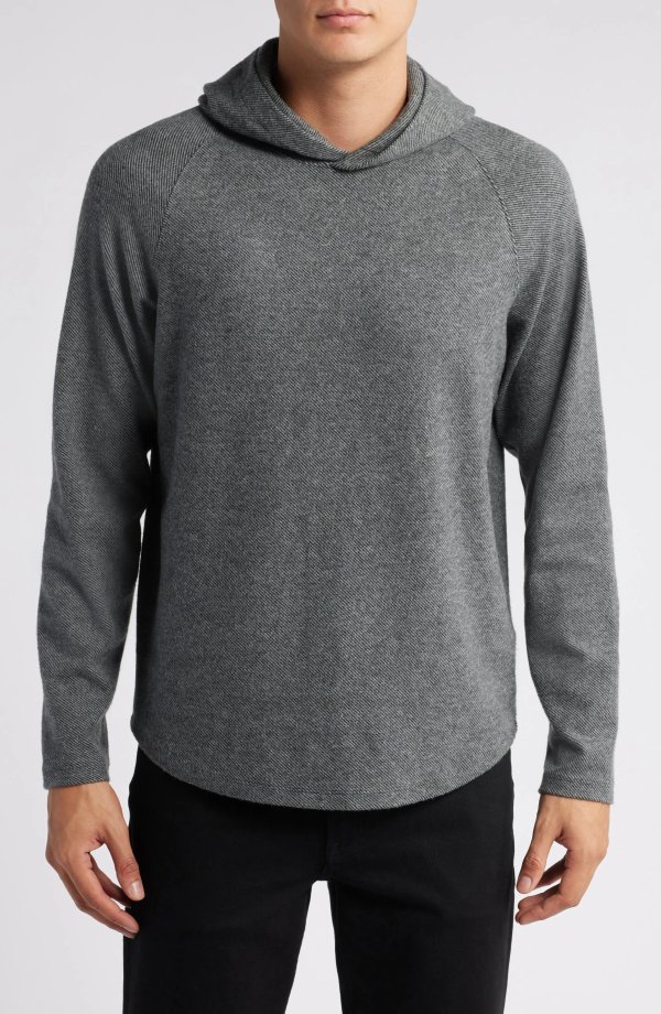 Vince Broken Twill Hoodie for Men