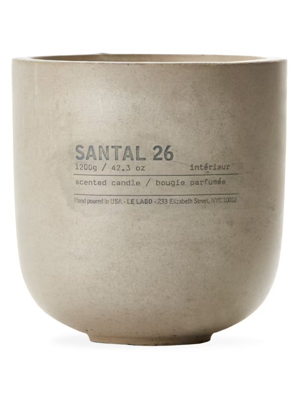 Santal 26 混凝土香薰蜡烛