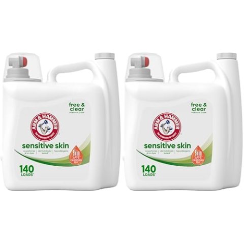 Arm & Hammer 洗衣液 敏感肌 140次 2瓶装