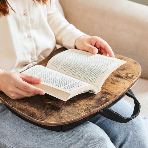 HOME Lap Desk Bed Tray Laptop Table with Carry Handle Cushion