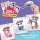 BSCOOL Superstar Kitten Sticker Dress Up Activity Book 300+ Reusable Stickers