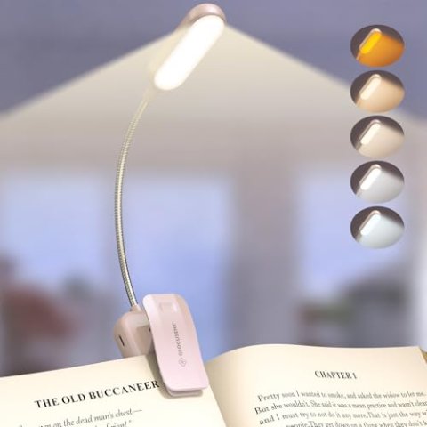 Glocusent 20 LED Eye Caring Reading Light for Bed and Books