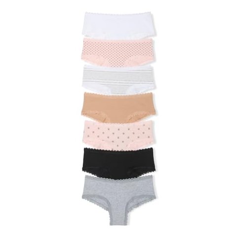 Victoria's Secret 蕾丝棉质女士内裤 L码 组合装