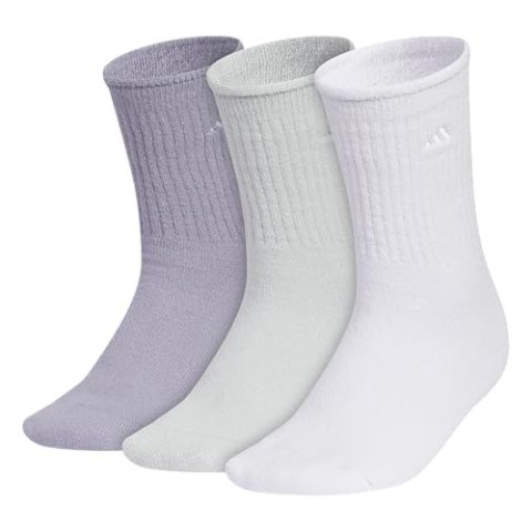 adidas 女士软垫舒适袜 3双