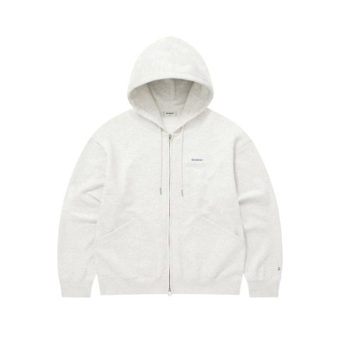 COVERNATSmall Logo Zip-Up Hoodie Heather Gray
