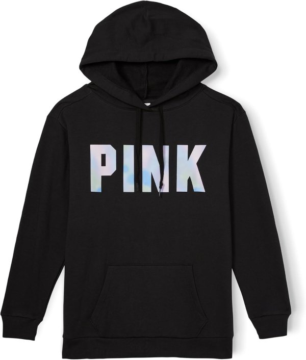 Victoria's Secret PINK Logo Campus Hoodie Sweatshirt