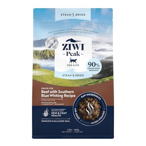 ZIWI Peak 牛肉 蓝鳕鱼猫粮 高蛋白 28.8oz