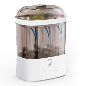 Bear 2-Layer Electric Steam Baby Bottle Sterilizer and Dryer, Holds 6 Bottles