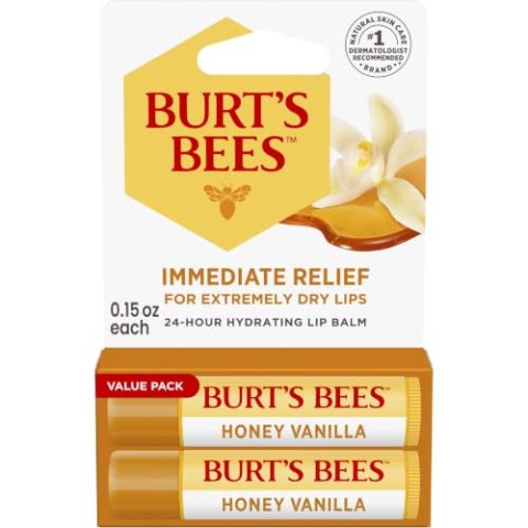 Burt’s Bees Honey Vanilla Hydrating Lip Balm 0.15 oz 2 Pack