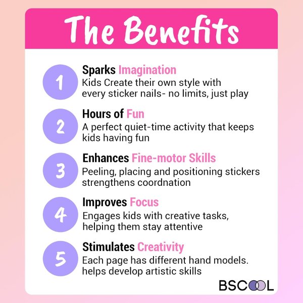 BSCOOL 儿童美甲贴纸设计手册