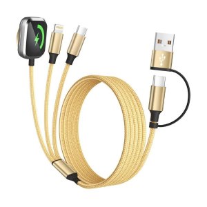 白菜价：Firsting USB A/C 3合2多功能充电线 5英尺