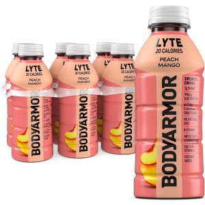 BODYARMOR LYTE Sports Drink Peach Mango Electrolyte 16 Oz (6 Pack)
