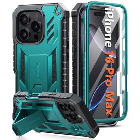 FNTCASE iPhone 16 Pro Max 保护壳 内置支架护屏