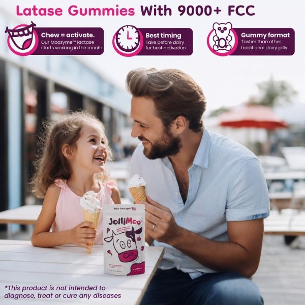 JolliMoo 乳糖酶软糖 9000+FCC 成人儿童适用