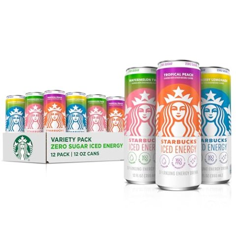 Starbucks 能量饮料 3种口味 12罐装