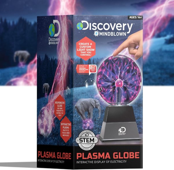 Discovery Plasma Globe Touch & Sound Sensitive Interactive Lamp