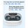 onlikin Ultrasonic Jewelry Cleaner 45KHz 35W 20oz Stainless Steel Tank 5 Timer Modes