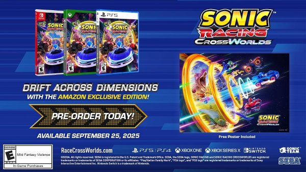 Sonic Racing: CrossWorlds Amazon Exclusive Edition PlayStation 5