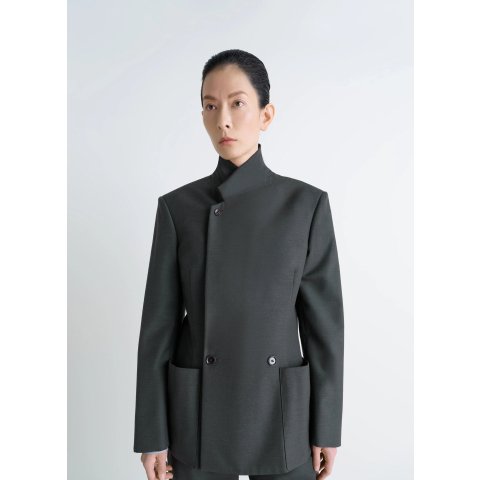 Double-Breasted Tailored Jacket Polywool
