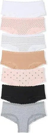 Victoria's Secret 蕾丝棉质女三角内裤 多件装