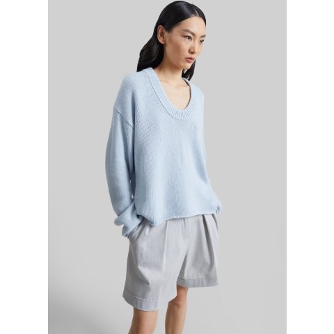 Loulou de Saison Derry 羊绒毛衣 浅蓝