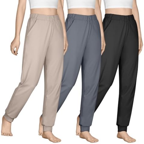 BIG ELEPHANT Girls Jogger Pants with Pockets Lightweight Athletic